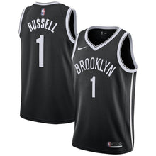 Load image into Gallery viewer, 1-D&#39;Angelo Russell Brooklyn Nets Swingman Jersey - Black - Icon Edition