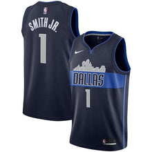 Load image into Gallery viewer, 1-Dennis Smith Jr Dallas Mavericks  Swingman Jersey - Statement Edition – Navy