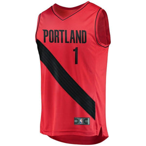 1-Evan Turner Portland Trail Blazers  Jersey - Statement Edition - Red
