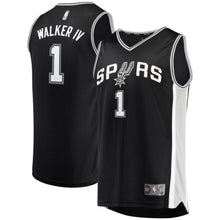 Load image into Gallery viewer, 1-Lonnie Walker San Antonio Spurs  Jersey - Icon Edition - Black