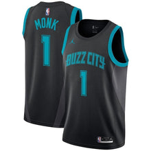 Load image into Gallery viewer, 1-Malik Monk Charlotte Hornets  Swingman Jersey – City Edition – Black