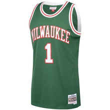 Load image into Gallery viewer, 1-Oscar Robertson Milwaukee Bucks1971-72 Hardwood Classics Swingman Jersey – Hunter Green
