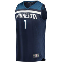 Load image into Gallery viewer, 1-Tyus Jones Minnesota Timberwolves  Jersey Green - Icon Edition – Navy