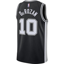 Load image into Gallery viewer, 10-DeMar DeRozan San Antonio Spurs Icon Swingman Jersey - Black