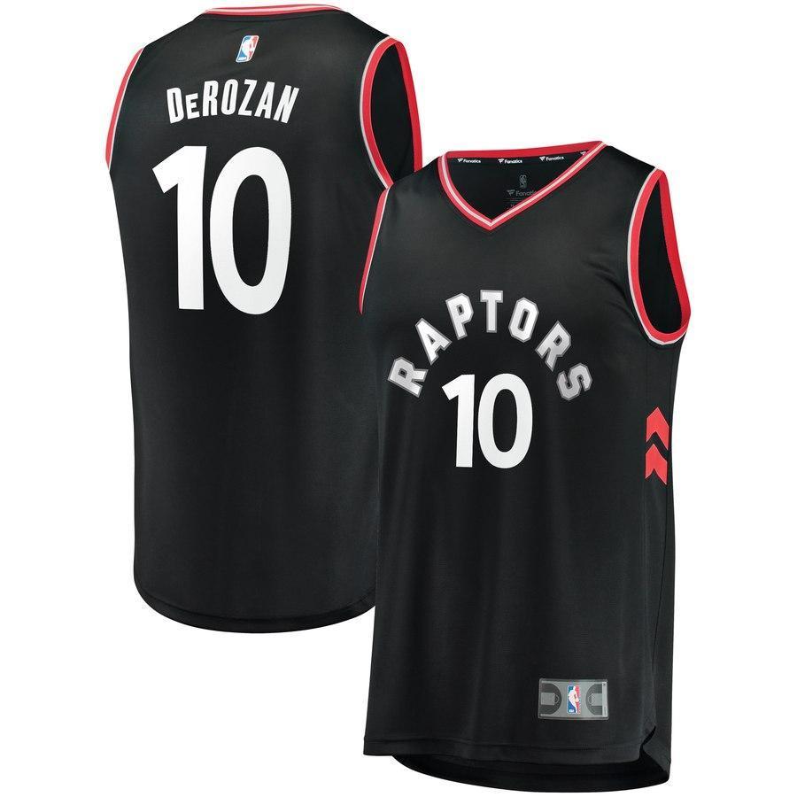 10-DeMar DeRozan Toronto Raptors  Jersey Black - Statement Edition