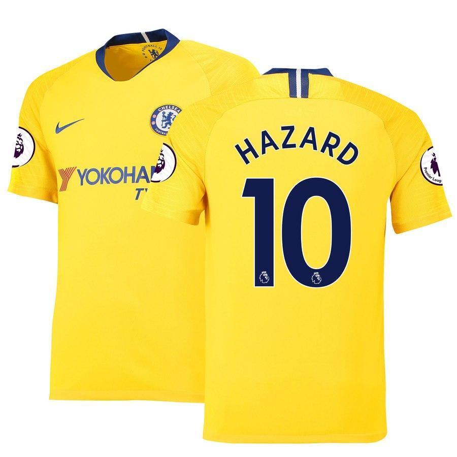 10-Eden Hazard Chelsea 2018-19 Away Stadium Player Jersey – Yellow