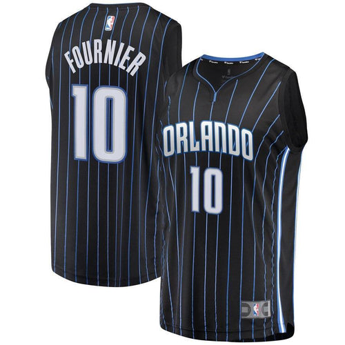 10-Evan Fournier Orlando Magic Jersey Black - Statement Edition