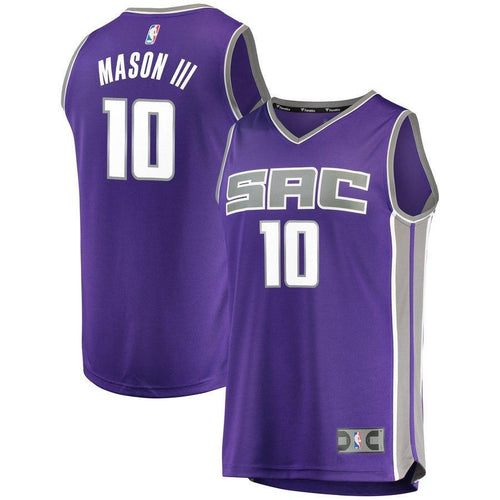 10-Frank Mason III Sacramento Kings  Player Jersey - Purple