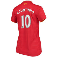 Load image into Gallery viewer, 10-Philippe Coutinho Liverpool New Balance Women&#39;s 2016-17 Home Jersey - Red