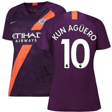 Load image into Gallery viewer, 10-Sergio Agüero Manchester City Women&#39;s 2018-19 Third Stadium Player Jersey – Purple