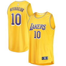 Load image into Gallery viewer, 10-Svi Mykhailiuk Los Angeles Lakers Jersey - Icon Edition - Gold