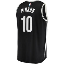 Load image into Gallery viewer, 10-Theo Pinson Brooklyn Nets Fanatics  Jersey - Icon Edition - Black