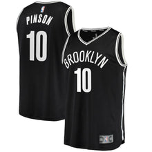 Load image into Gallery viewer, 10-Theo Pinson Brooklyn Nets Fanatics  Jersey - Icon Edition - Black