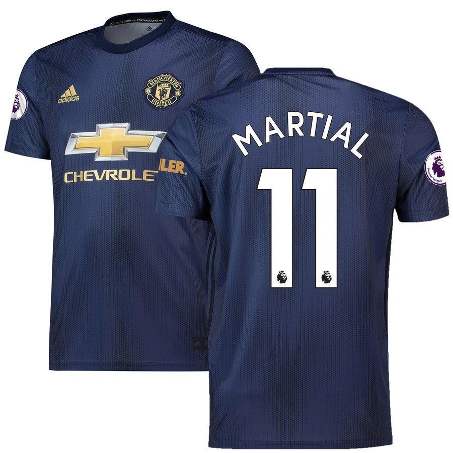 11-Anthony Martial Manchester United 2018-19 Third Player Jersey – Navy