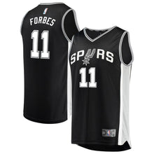 Load image into Gallery viewer, 11-Bryn Forbes San Antonio Spurs Jersey Black - Icon Edition