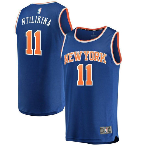 11-Frank Ntilikina New York Knicks  Jersey Royal - Icon Edition