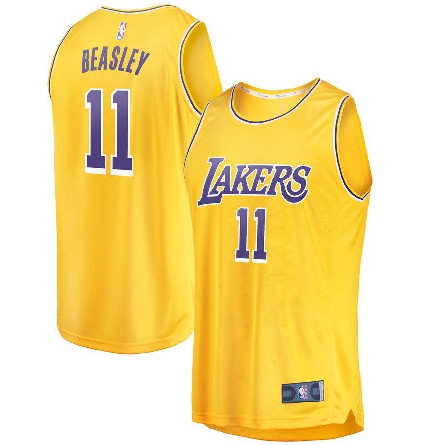 11-Michael Beasley Los Angeles Lakers  Jersey - Icon Edition - Gold
