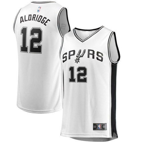 12-LaMarcus Aldridge San Antonio Spurs  Jersey - Association Edition – White