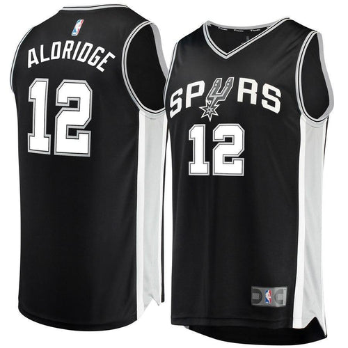 12-LaMarcus Aldridge San Antonio Spurs  Jersey Black - Icon Edition