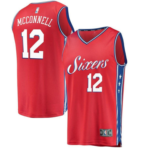 12-T.J. McConnell Philadelphia 76ers Fanatics  Jersey - Statement Edition – Red