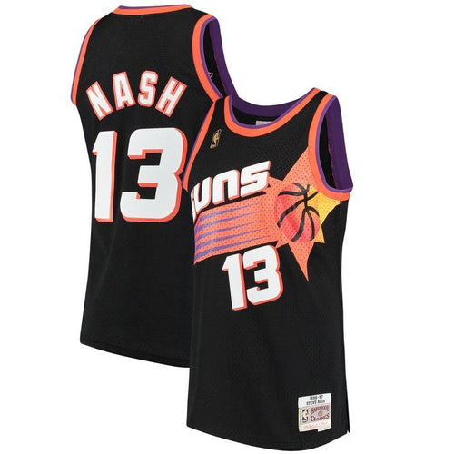 13-Steve Nash Phoenix Suns  1996-97 Hardwood Classics Swingman Jersey - Black