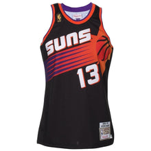 Load image into Gallery viewer, 13- Steve Nash Phoenix Suns 1996-97 Hardwood Classics Throwback Authentic Home Jersey - Black