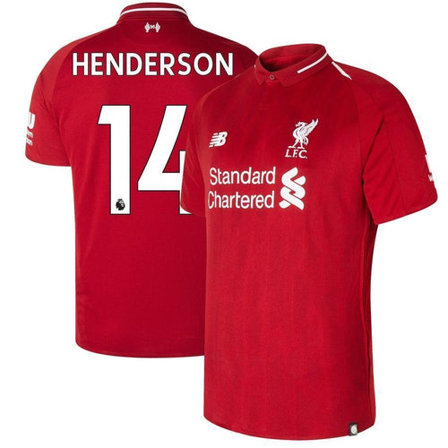 14-Jordan Henderson Liverpool New Balance 2018-19 Home Player Jersey – Red