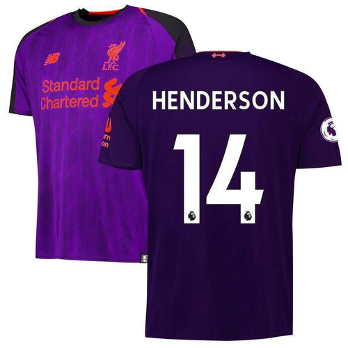 14-Jordan Henderson Liverpool New Balance 201819 Away Player Jersey – Purple