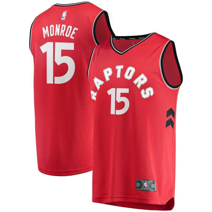 15-Greg Monroe Toronto Raptors  Jersey - Icon Edition - Red