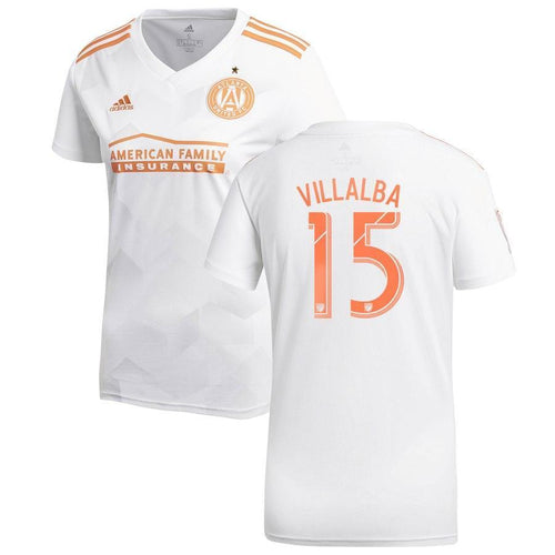 15-Hector Villalba Atlanta United FC Women's King Peach Player Jersey – White