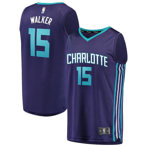 15-Kemba Walker Charlotte Hornets Jersey Purple - Statement Edition