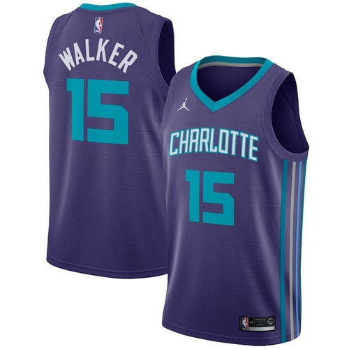 15-Kemba Walker Charlotte Hornets Swingman Jersey - Statement Edition – Purple