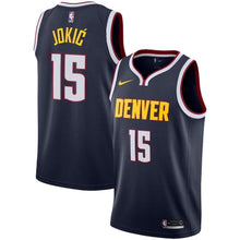Load image into Gallery viewer, 15-Nikola Jokic Denver Nuggets  Swingman Jersey - Icon Edition – Navy