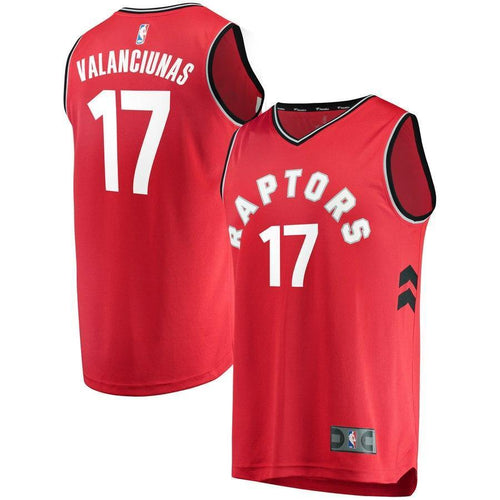17-Jonas Valanciunas Toronto Raptors Jersey Red - Icon Edition
