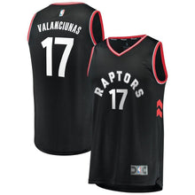 Load image into Gallery viewer, 17-Jonas Valanciunas Toronto Raptors  Player Jersey Black - Statement Edition