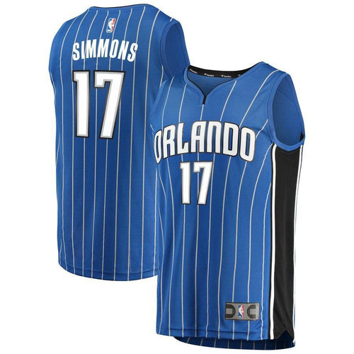 17-Jonathon Simmons Orlando Magic  Jersey - Icon Edition – Blue