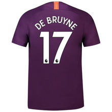 Load image into Gallery viewer, 17-Kevin De Bruyne Manchester City 2018-19 Third Stadium Player Jersey – Purple