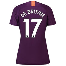 Load image into Gallery viewer, 17-Kevin De Bruyne Manchester City Women&#39;s 2018-19 Third Stadium Player Jersey – Purple