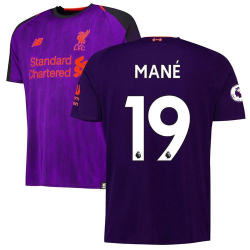 19-Sadio Mané Liverpool New Balance 2018-19 Away Player Jersey – Purple