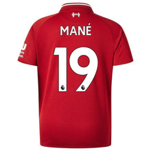 Load image into Gallery viewer, 19-Sadio Mané Liverpool New Balance Youth 2018-19 Home Player Jersey – Red