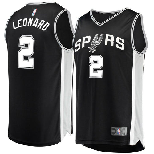 2-Kawhi Leonard San Antonio Spurs  Jersey Black - Icon Edition