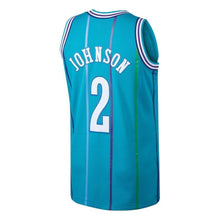 Load image into Gallery viewer, 2-Larry Johnson Charlotte Hornets Hardwood Classics Swingman Jersey - Teal
