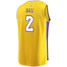 Load image into Gallery viewer, 2-Lonzo Ball Los Angeles Lakers  Jersey Gold - Icon Edition