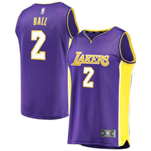 Load image into Gallery viewer, 2-Lonzo Ball Los Angeles Lakers Jersey Purple - Statement Edition