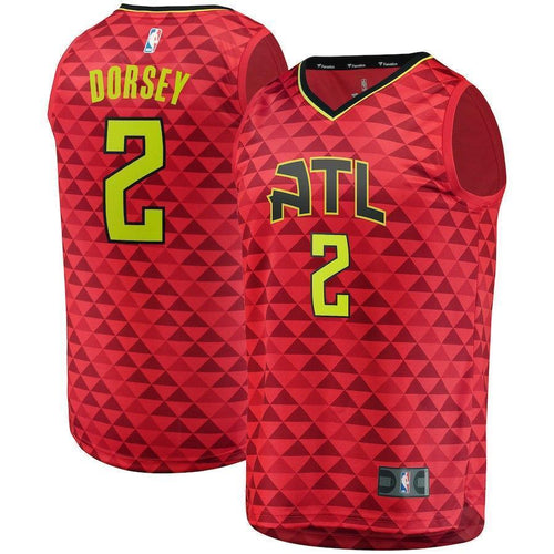 2-Tyler Dorsey Atlanta Hawks  Jersey Red - Statement Edition