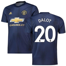 Load image into Gallery viewer, 20-Diogo Dalot Manchester United 18-19 Third Jersey – Navy