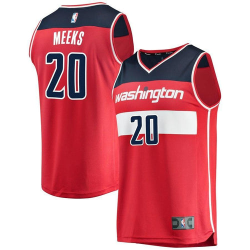 20-Jodie Meeks Washington Wizards  Team Color Player Jersey Red - Icon Edition