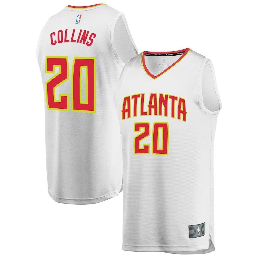 20-John Collins Atlanta Hawks Jersey - Association Edition – White
