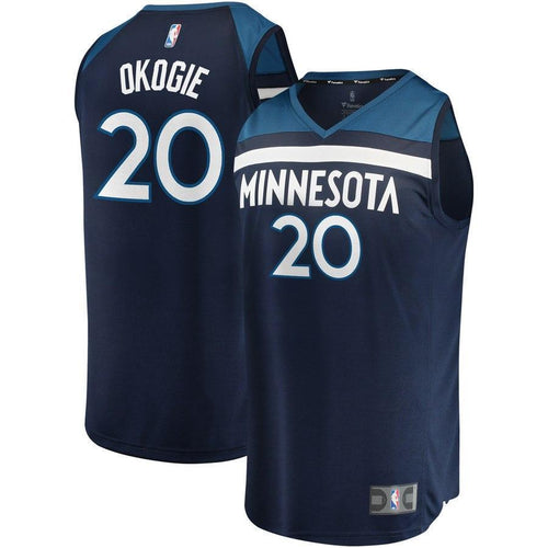 20-Josh Okogie Minnesota Timberwolves Jersey - Icon Edition - Blue