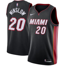 Load image into Gallery viewer, 20-Justise Winslow Miami Heat Swingman Jersey Black - Icon Edition